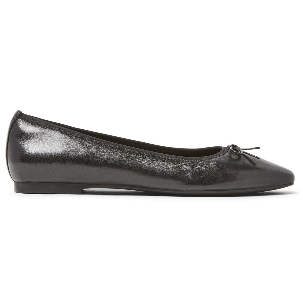 Sapatos Bailarinas Rockport Total Motion Laylani Senhora - Pretas ( 471-DFRZOC )